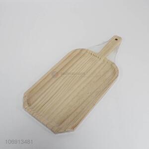 Wholesale Food Serving Tray Wooden Steak Barbecue Platter Natural Dinner Plate