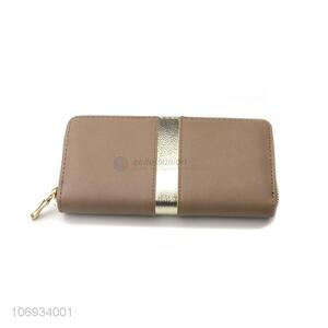 Custom  Fashion Gifts Women Long Pvc Clutch Zipped Purses Wallets