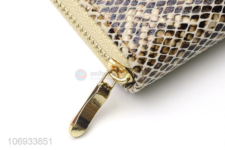 China Supplier Fashion Lady Women Clutch Long Purse Zip Wallet