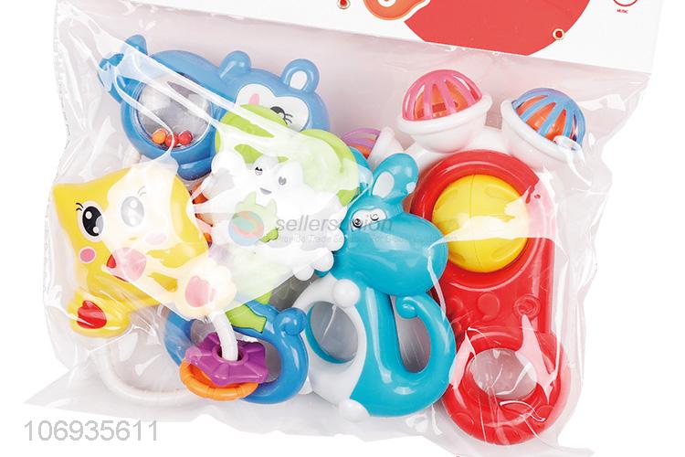 Wholesale Unique Design Baby Rattle Plastic Hand Shaking Bell Toy Set