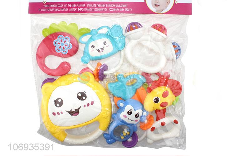 High Quality Baby Toys Plastic Rattle Toy Ring Bell Toys Set