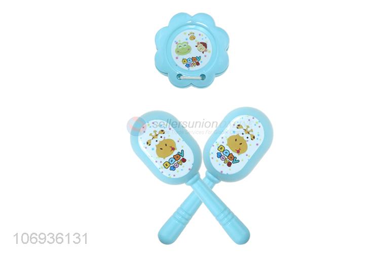 New Design Early Intelligence Toy Baby Trumpet Hand Drum Rattle Toy Set