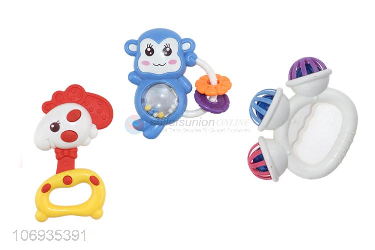 High Quality Baby Toys Plastic Rattle Toy Ring Bell Toys Set