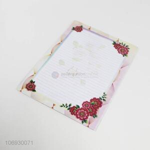 Factory price 20 pcs flower printed writing paper letter paper
