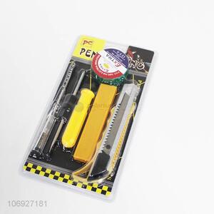 Professional supply hand tool set test pencil screwdriver electrical tape art knife