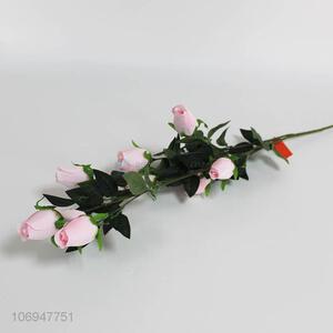 New products exquisite light pink 9 heads simulation flower