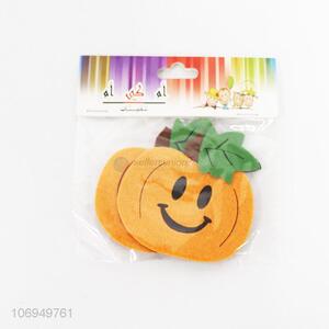 Factory sell cute pumpkin design clothing decoration diy felt cloth patch