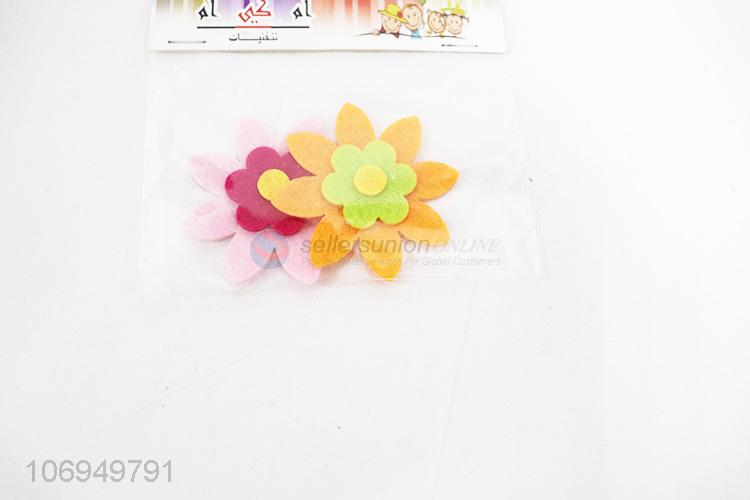 New product cute flowers shaped clothing decoration diy felt cloth patch