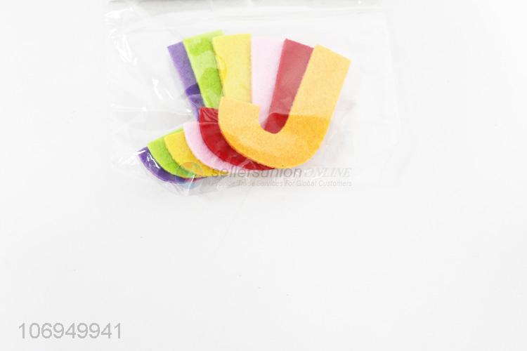 Competitive Price 6PC Cute Letter J Shaped DIY Felt Cloth Patch