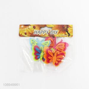 Lowest Price 4PC Cartoon Butterfly Shaped DIY Felt Cloth Patch