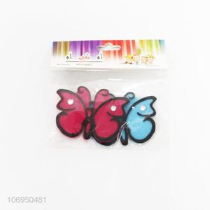 Unique design cheap 2pcs felt fabric butterfly patch