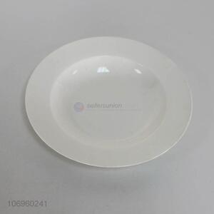Wholesale cheap white round ceramic plates