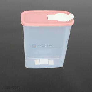 Wholesale kitchen supplies transparent food container plastic storage jar