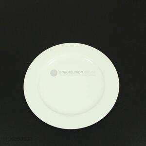 High quality top grade porcelain white round shape dishes ceramic dinner plates