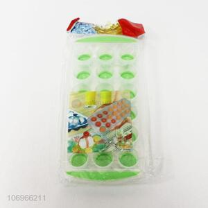 Wholesale cheap food grade silicone plastic ice cube tray