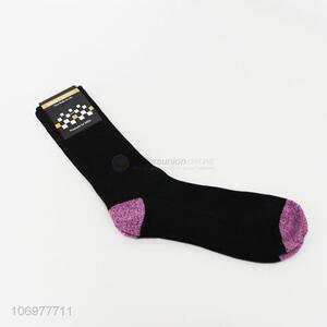 Custom logo men winter warm mid-calf length sock