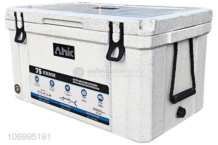 Hot products 75L food grade enviromental material insulated box cooler box