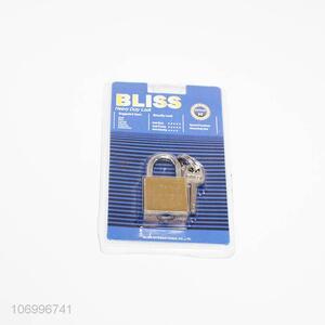 Hot sell golden color iron lock imitate brass padlock cheap padlock