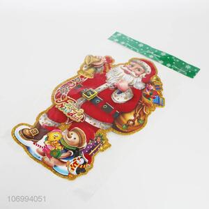 Best selling festival decoration Santa Cluas window sticker