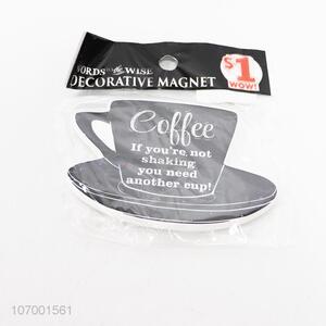 New product ceramic mug coffee cup shaped fridge magnets