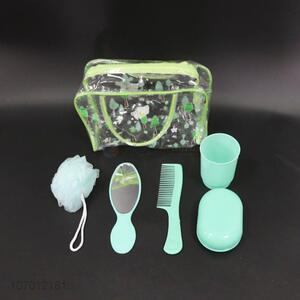 Fashion Style Comb/Soap Box/<em>Bath</em> Ball/Mirror/Plastic Cup <em>Set</em>