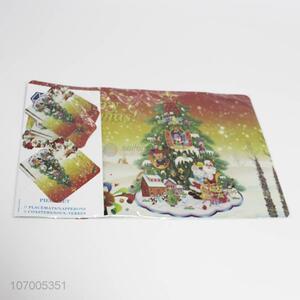 Cheap Christmas decorative table place mats for home and restaurant