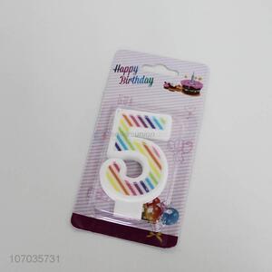 Hot selling happy birthday candle number candle for decoration