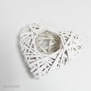 High Sales Festival Decorations Rattan Weaving Heart Shaped Pendant