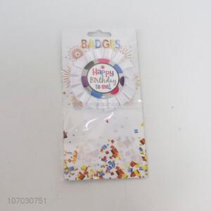 Delicate Design Happy Birthday Party Decorative Badge