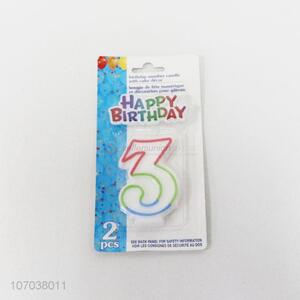 Hot Sell Happy Birthday Party Number Candle Kids Birthday Candles