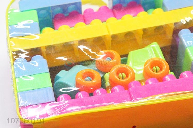 Best Quality Plastic Puzzle Building Blocks With Hand Bag Set