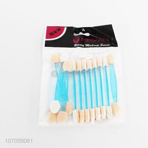 Reasonable price 12pcs double-end makeup sponge eyeshadow brush