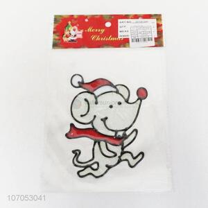 Factory Price Cartoon Mouse Shaped Christmas Decorative Window Sticker