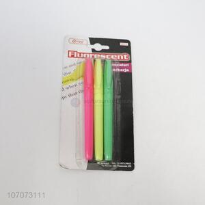 Good Sale 3 Pieces Fluorescent Pen Cheap Highlighter