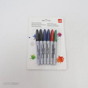 Reasonable price 6pcs waterproof permanent marker pens