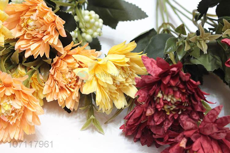 Wholesale Price Home Decoration Plastic Simulation Flowers Fake Flower