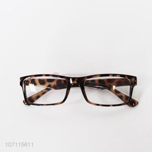 OEM men women leopard printed plastic glasses fashion eyeglasses