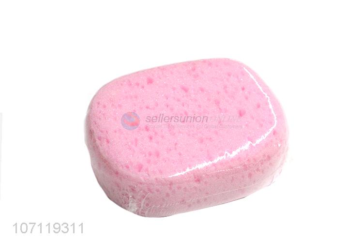 Popular design soft oval bath sponge shower sponge for adults and kids