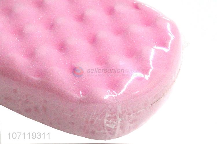 Popular design soft oval bath sponge shower sponge for adults and kids