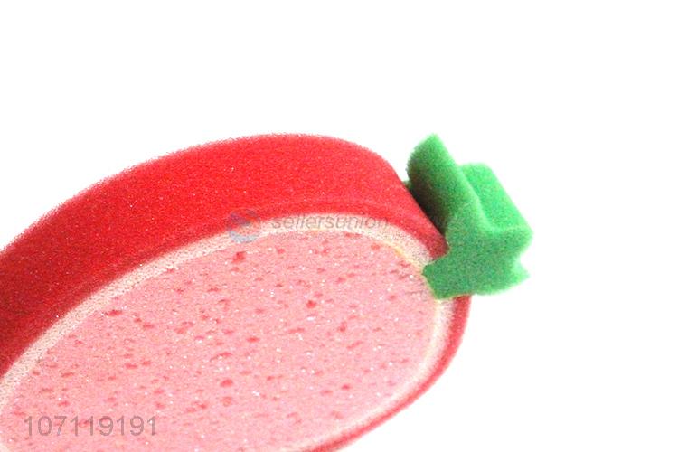 Professional supplier soft strawberry shape baby bath sponge shower sponge