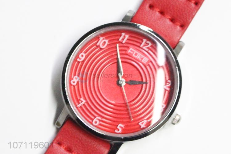 Best Quality Red Wrist Watch Popular Women Watch