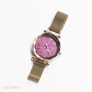 Fashion Design steel Mesh Belt Lady Wrist Watch