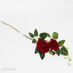 Good Factory Price Real Touch Handmade Red Artificial Rose