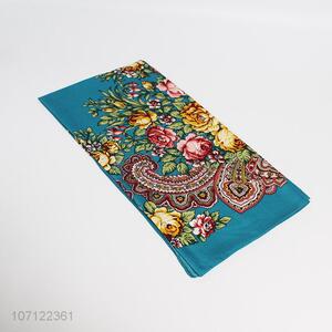 New fashion printed soft comfortable square silk scarf for women
