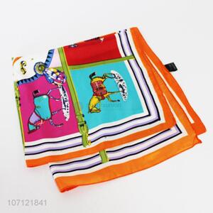 Custom designs digital printing custom print silk scarf
