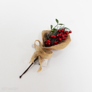 Unique design simulation berry artificial flowers for Christmas decoration