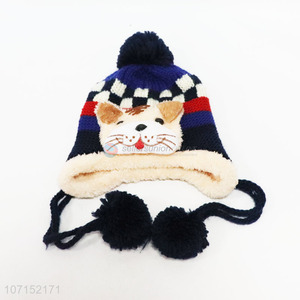 Wholesale Baby Winter Fashion Kids Pompon Hat Lovely Long Animal Ear Knitted Hat