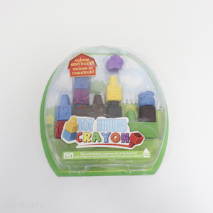 Creative Design Colorful Toy Bricks Crayon Set