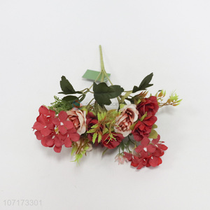 Bulk price indoor decoration artificial bouquet fake flowers