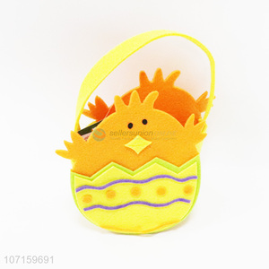 Hot Sale Easter Day Eco-Friendly Candy Bag Cartoon Animals Felt Storage